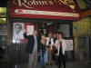 Gordon Polatnicks Big Apple Jazz Tour outside Robin's Nest in Harlem, USA